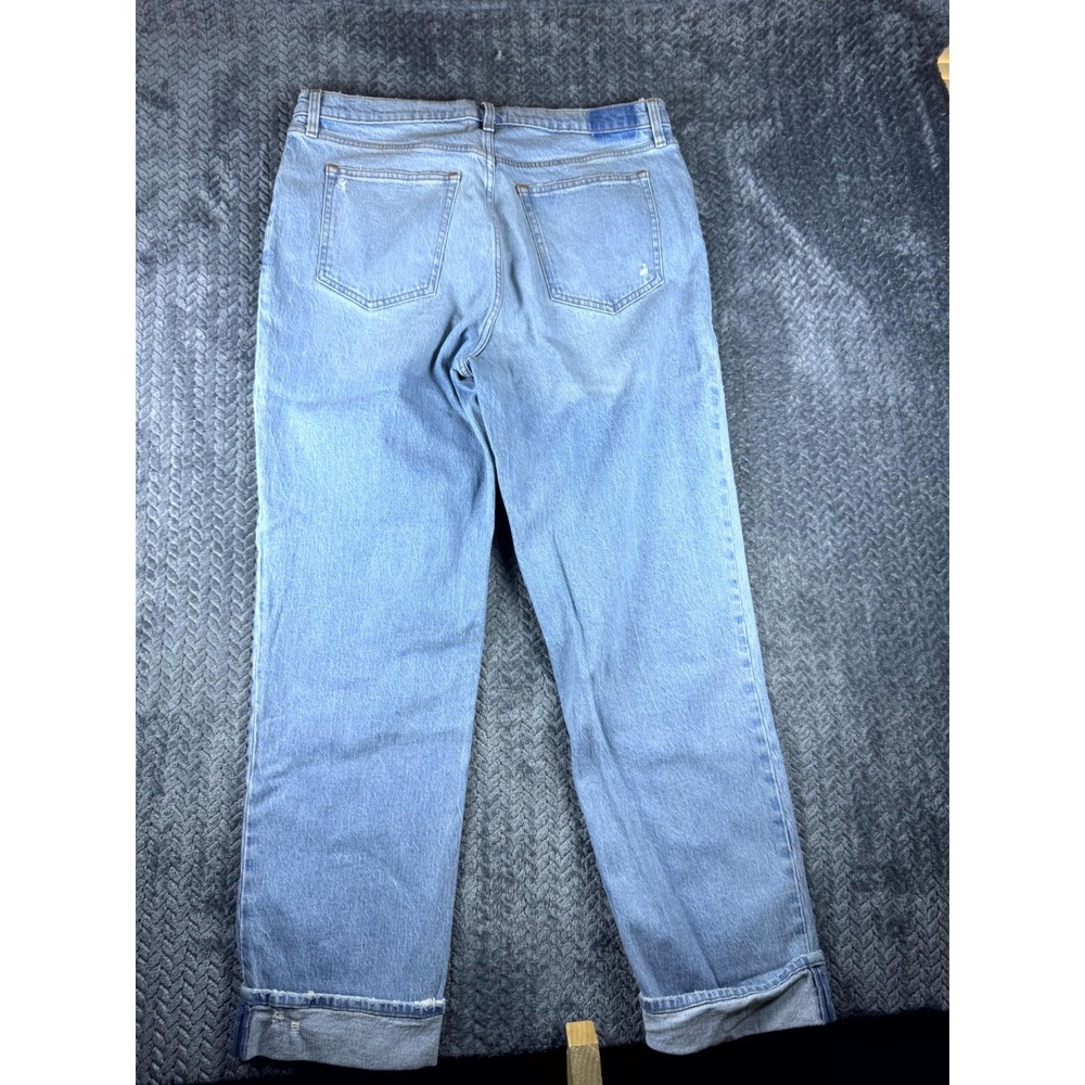 Abercrombie & Fitch 90s Straight Ultra High Rise Jeans Womens 33x16 Blue Denim - Picture 2 of 9